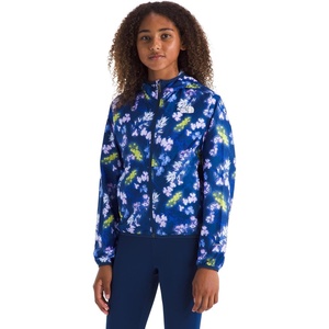The North Face Girls’ Tnf™ Cyclone Wind Jacket (Little Kid/Big Kid)(Estate Blue Florescent Floral Print)