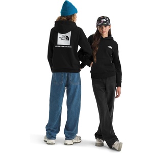 The North Face Kids’ Evolution Box Logo Nse Pullover Hoodie – Hooded Sweatshirt for Boys & Girls, Kangaroo Hand Pocket(Tnf Black)