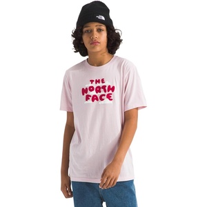 The North Face Kids’ Evolution Bubble Cloud Short-Sleeve Tee | Cotton Shirt for Boys & Girls with Graphic on Front, Back Logo, Ribbed Collar