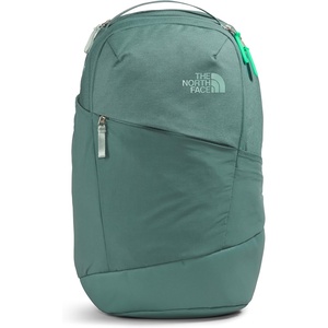 The North Face Women’s Isabella 3.0 Backpack | Everyday Travel Bag with 16″ Laptop Sleeve, Water-Repellent Finish, Women-Specific Fit, Blue Eclipse Light Heather/TNF White, One Size(Dark Sage Light Heather/Chlorophyll Green)
