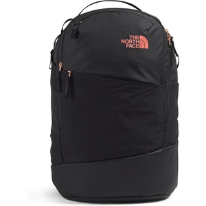 The North Face Women’s Isabella Transit Backpack | Commuter Travel Bag with 16″ Laptop Sleeve, Water-Repellent Finish, Women-Specific Fit, TNF Black Light Heather/Burnt Coral Metallic-NPF, One Size(Tnf Black Light Heather/Burnt Coral Metallic-npf)