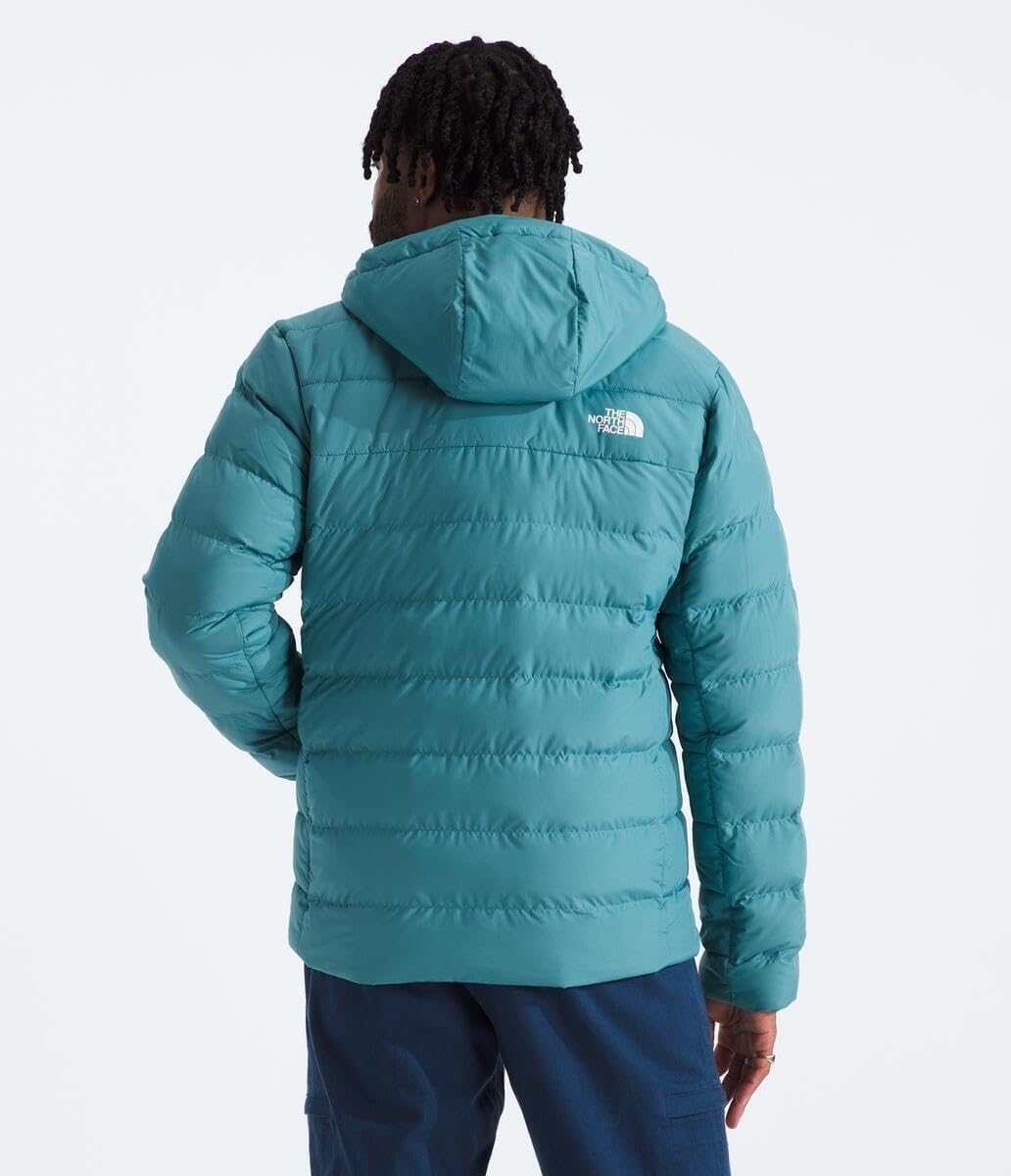 image:imageTHE NORTH FACE Mens Aconcagua 3 Hooded Jacket Insulated Wind amp Water Resistant Attached 3 Piece Hood With Cinch CordAlgae Blue