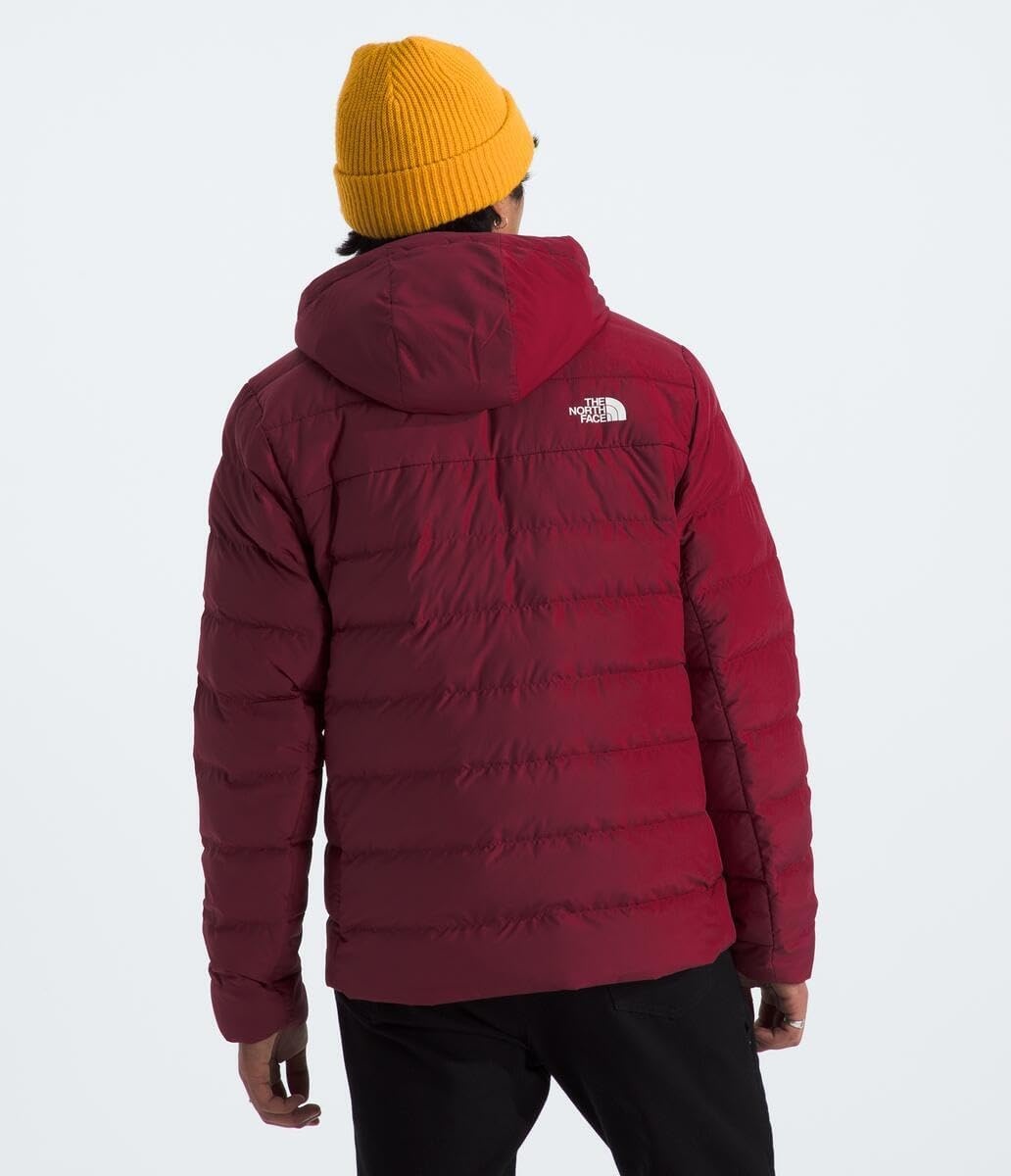 image:imageTHE NORTH FACE Mens Aconcagua 3 Hooded Jacket Insulated Wind amp Water Resistant Attached 3 Piece Hood With Cinch CordBeetroot