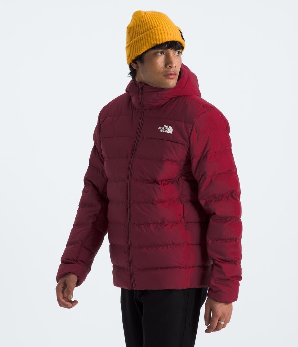 image:imageTHE NORTH FACE Mens Aconcagua 3 Hooded Jacket Insulated Wind amp Water Resistant Attached 3 Piece Hood With Cinch CordBeetroot