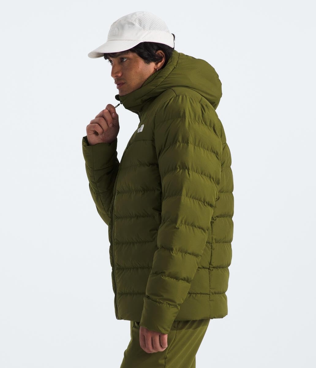 image:imageTHE NORTH FACE Mens Aconcagua 3 Hooded Jacket Insulated Wind amp Water Resistant Attached 3 Piece Hood With Cinch CordForest Olive