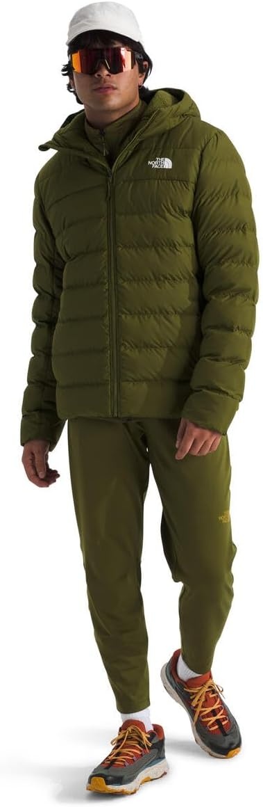 image:imageTHE NORTH FACE Mens Aconcagua 3 Hooded Jacket Insulated Wind amp Water Resistant Attached 3 Piece Hood With Cinch CordForest Olive