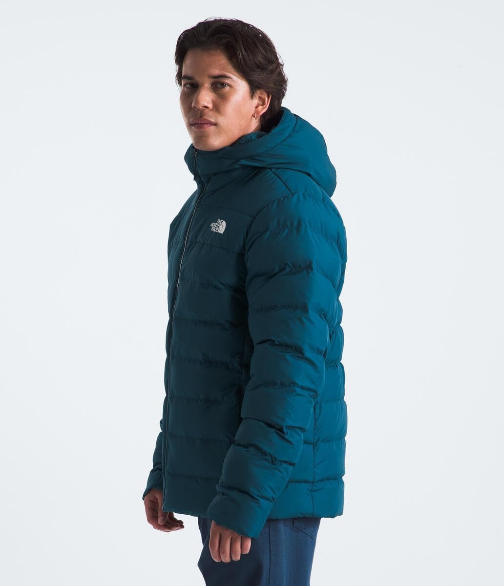 image:imageTHE NORTH FACE Mens Aconcagua 3 Hooded Jacket Insulated Wind amp Water Resistant Attached 3 Piece Hood With Cinch CordMidnight Petrol