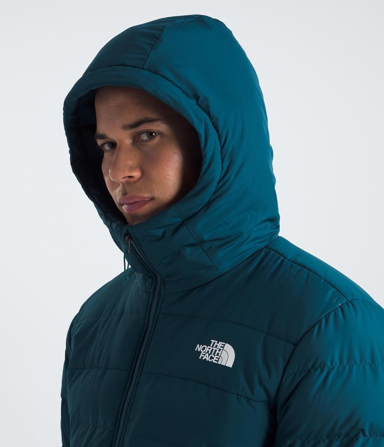 image:imageTHE NORTH FACE Mens Aconcagua 3 Hooded Jacket Insulated Wind amp Water Resistant Attached 3 Piece Hood With Cinch CordMidnight Petrol