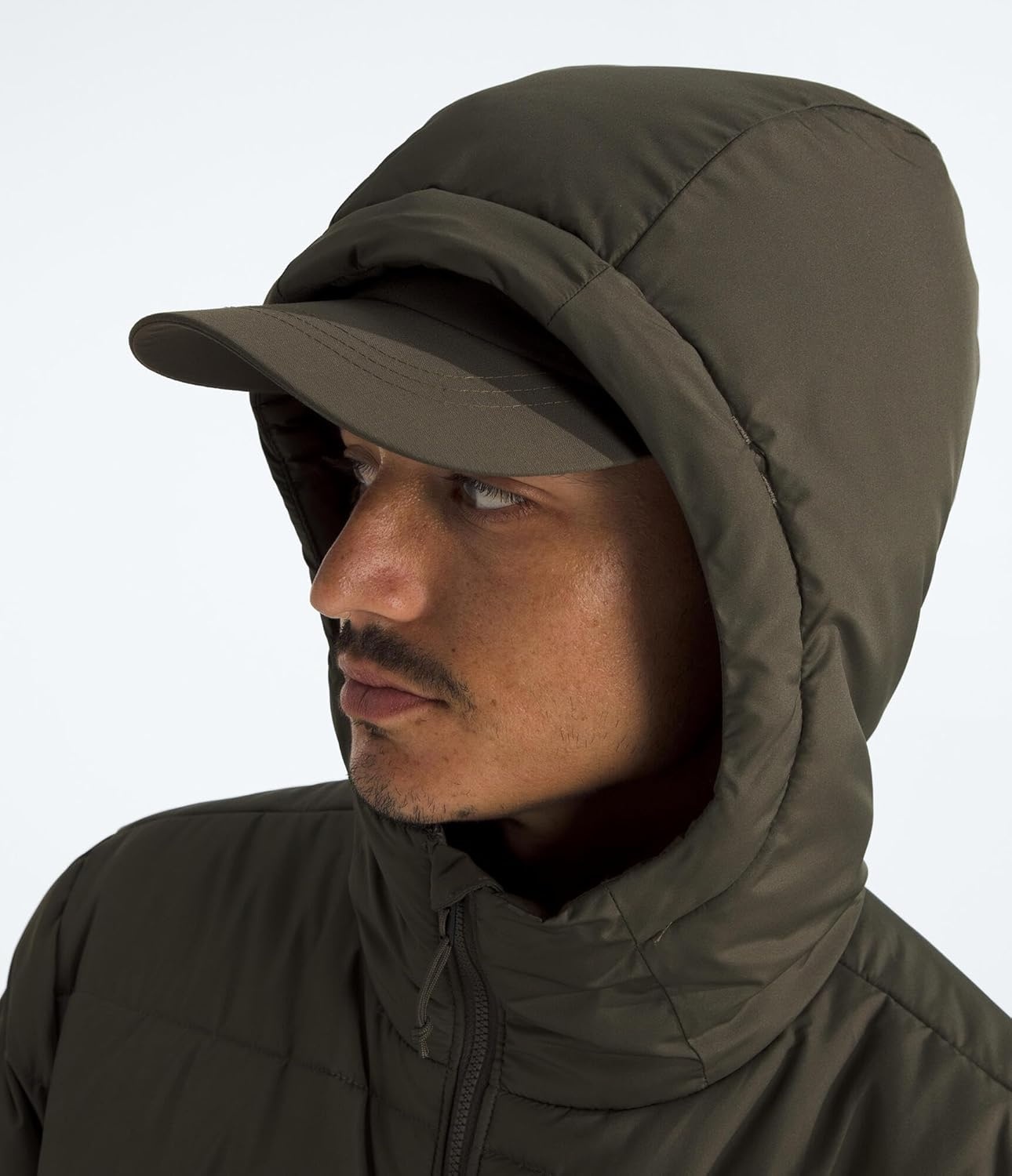 image:imageTHE NORTH FACE Mens Aconcagua 3 Hooded Jacket Insulated Wind amp Water Resistant Attached 3 Piece Hood With Cinch CordNew Taupe Green