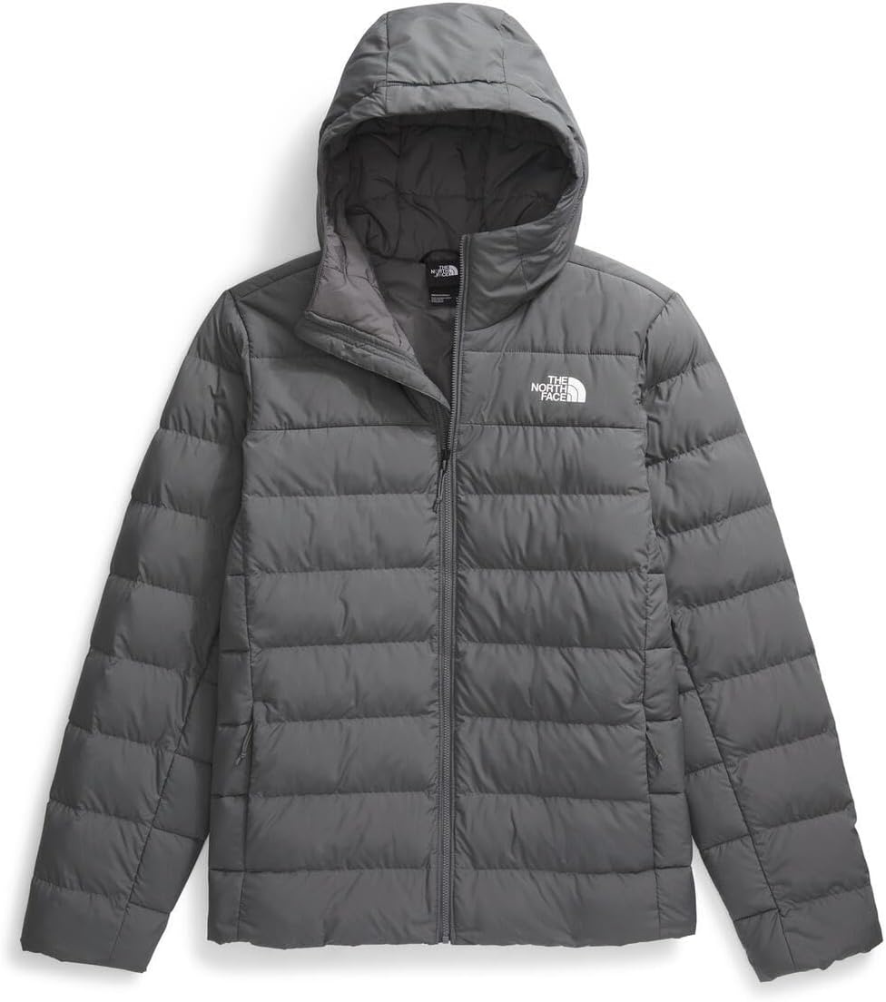 image:imageTHE NORTH FACE Mens Aconcagua 3 Hooded Jacket Insulated Wind amp Water Resistant Attached 3 Piece Hood With Cinch CordSmoked Pearl