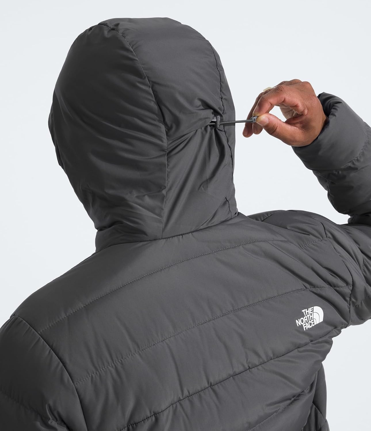 image:imageTHE NORTH FACE Mens Aconcagua 3 Hooded Jacket Insulated Wind amp Water Resistant Attached 3 Piece Hood With Cinch CordSmoked Pearl