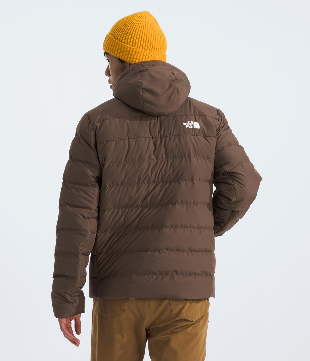 image:imageTHE NORTH FACE Mens Aconcagua 3 Hooded Jacket Insulated Wind amp Water Resistant Attached 3 Piece Hood With Cinch CordSmokey Brown