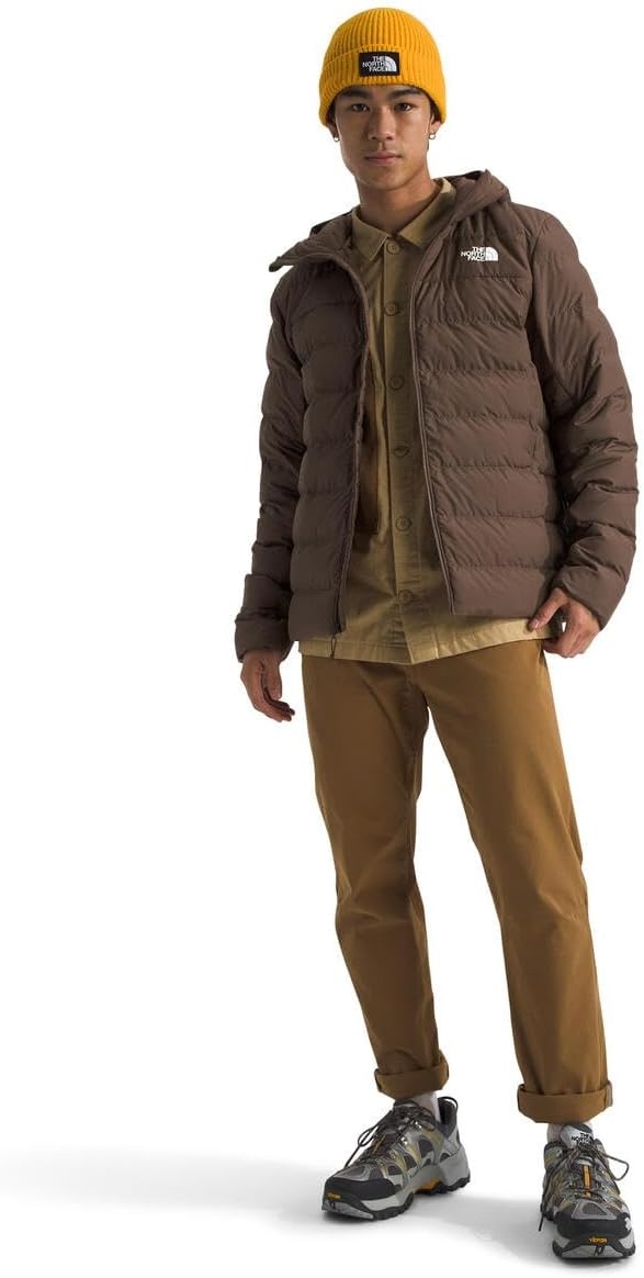 image:imageTHE NORTH FACE Mens Aconcagua 3 Hooded Jacket Insulated Wind amp Water Resistant Attached 3 Piece Hood With Cinch CordSmokey Brown