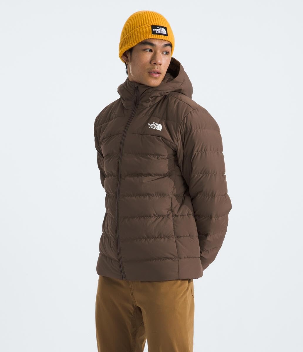 image:imageTHE NORTH FACE Mens Aconcagua 3 Hooded Jacket Insulated Wind amp Water Resistant Attached 3 Piece Hood With Cinch CordSmokey Brown