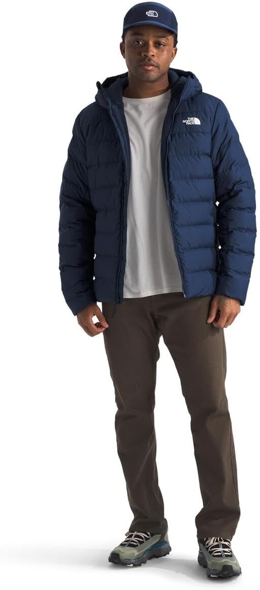 image:imageTHE NORTH FACE Mens Aconcagua 3 Hooded Jacket Insulated Wind amp Water Resistant Attached 3 Piece Hood With Cinch CordSummit Navy