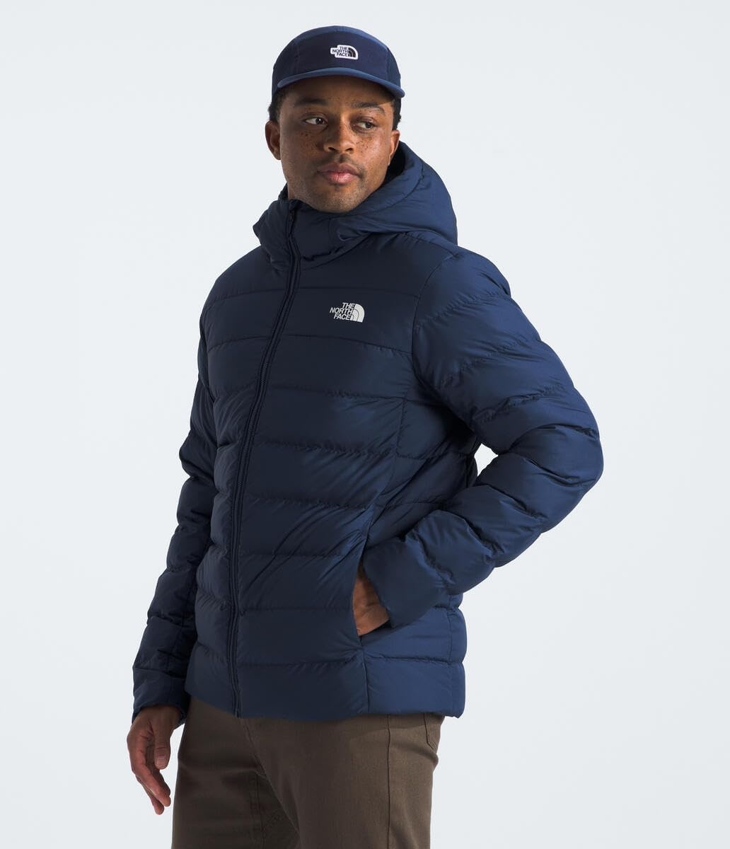 image:imageTHE NORTH FACE Mens Aconcagua 3 Hooded Jacket Insulated Wind amp Water Resistant Attached 3 Piece Hood With Cinch CordSummit Navy