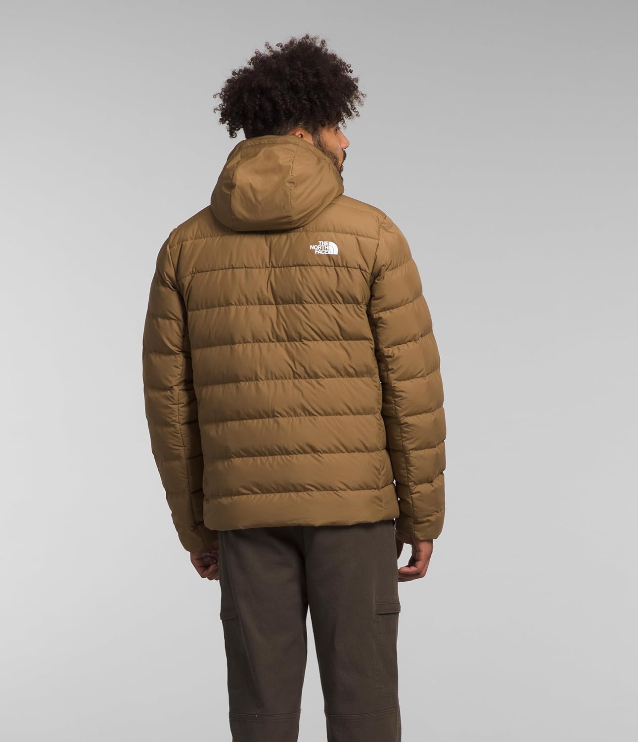 image:imageTHE NORTH FACE Mens Aconcagua 3 Hooded Jacket Insulated Wind amp Water Resistant Attached 3 Piece Hood With Cinch CordUtility Brown