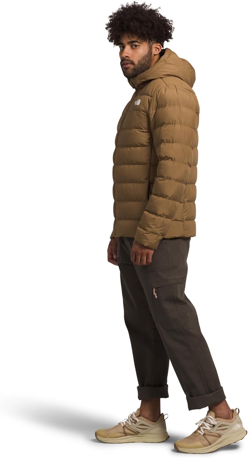 image:imageTHE NORTH FACE Mens Aconcagua 3 Hooded Jacket Insulated Wind amp Water Resistant Attached 3 Piece Hood With Cinch CordUtility Brownnpf
