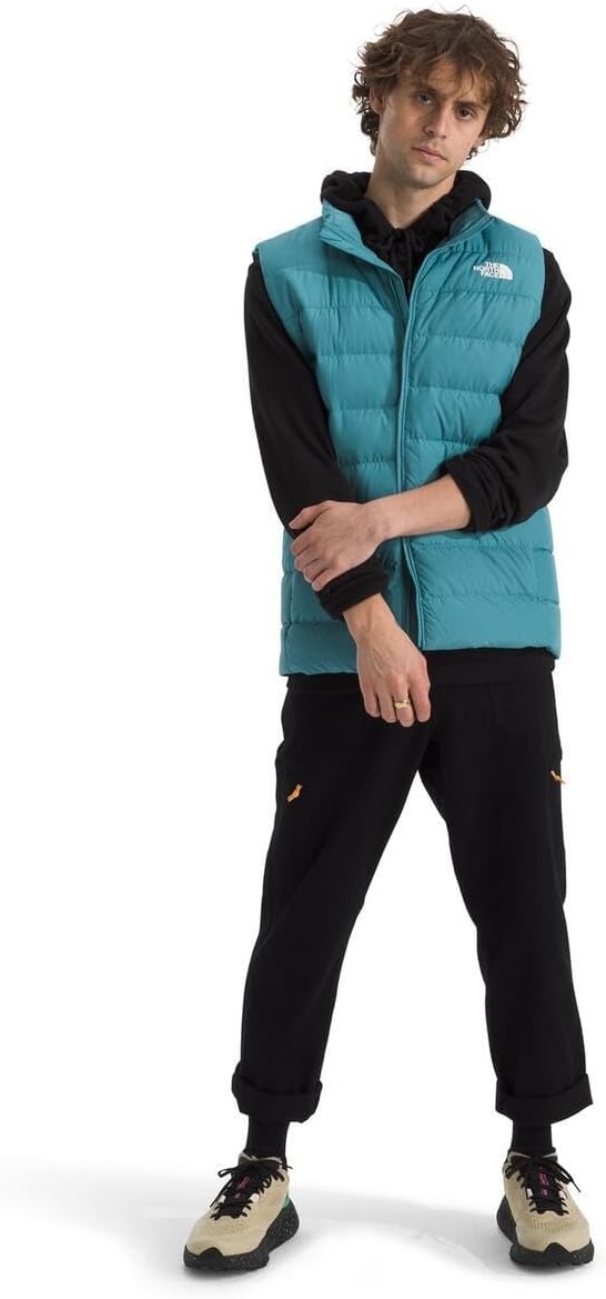 image:imageTHE NORTH FACE Mens Aconcagua 3 Insulated Vest Wind Resistant Water Repellent 600 Fill Waterfowl Down InsulationAlgae Blue