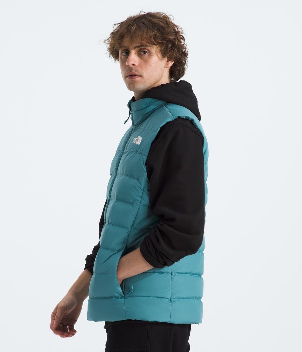 image:imageTHE NORTH FACE Mens Aconcagua 3 Insulated Vest Wind Resistant Water Repellent 600 Fill Waterfowl Down InsulationAlgae Blue
