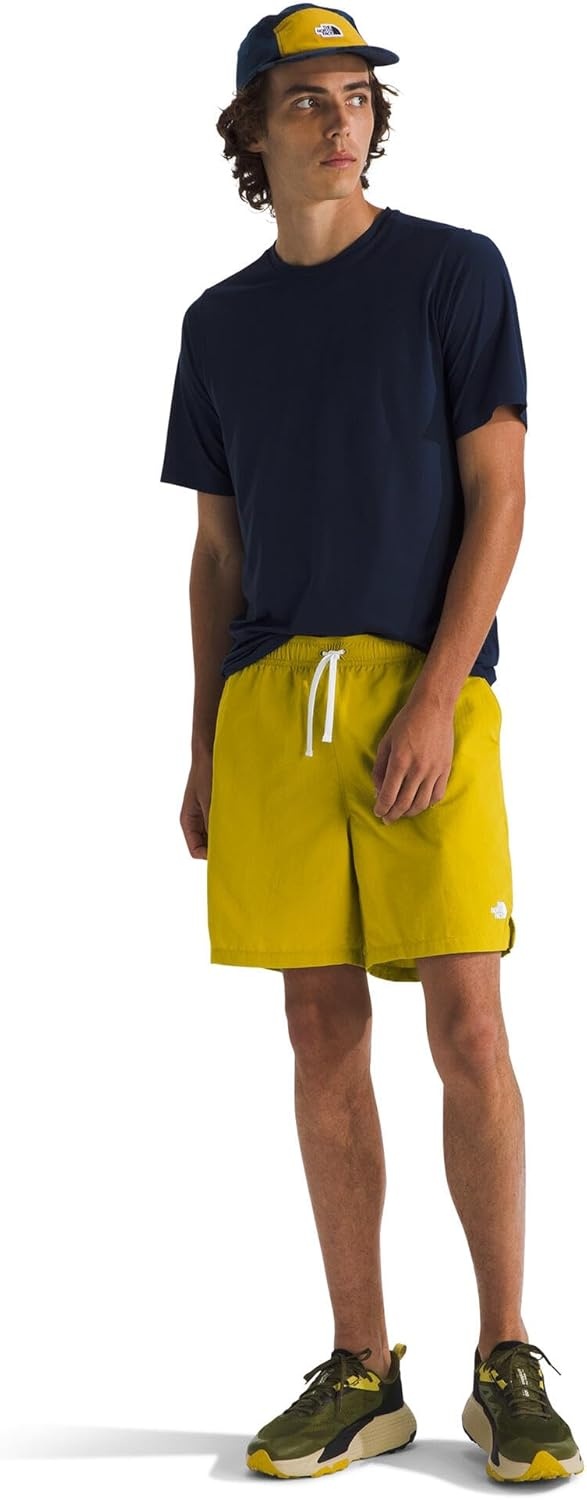image:imageTHE NORTH FACE Mens Action Shorts 20 Lightweight amp Breathable Nylon Shorts With Flashdry Technology amp Adjustable DrawcordDijon Yellow