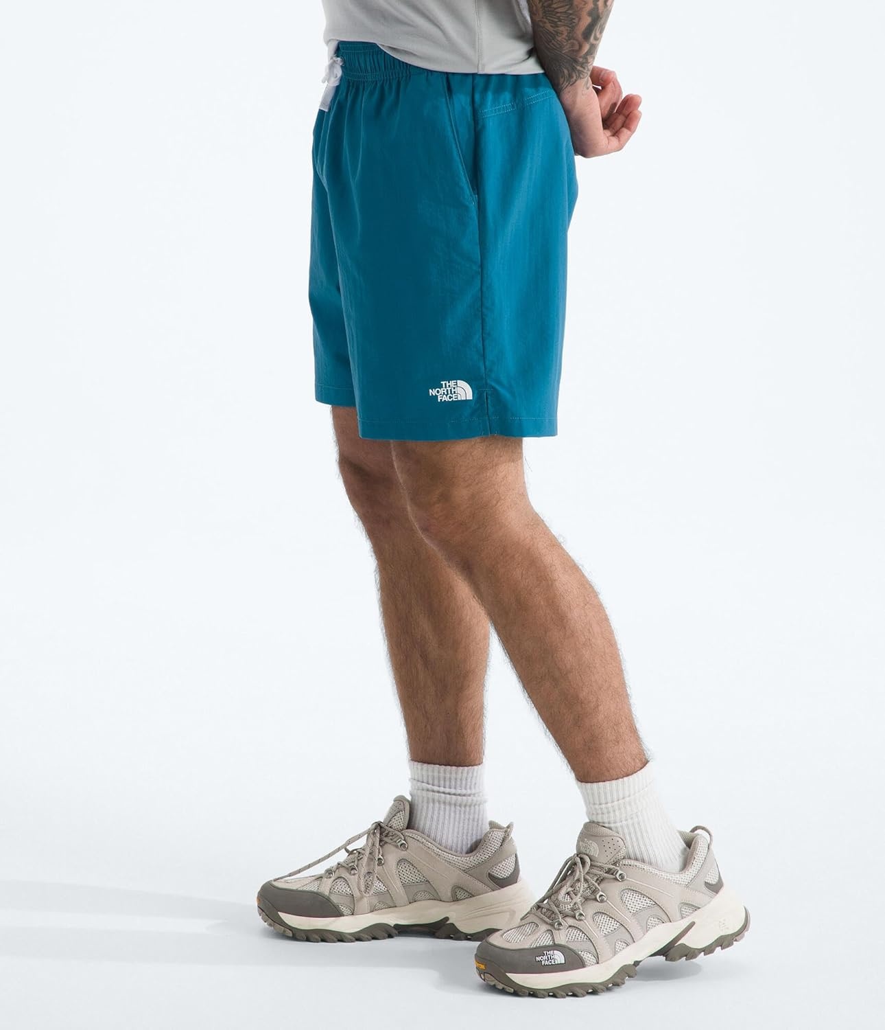 image:imageTHE NORTH FACE Mens Action Shorts 20 Lightweight amp Breathable Nylon Shorts With Flashdry Technology amp Adjustable DrawcordDusk Blue