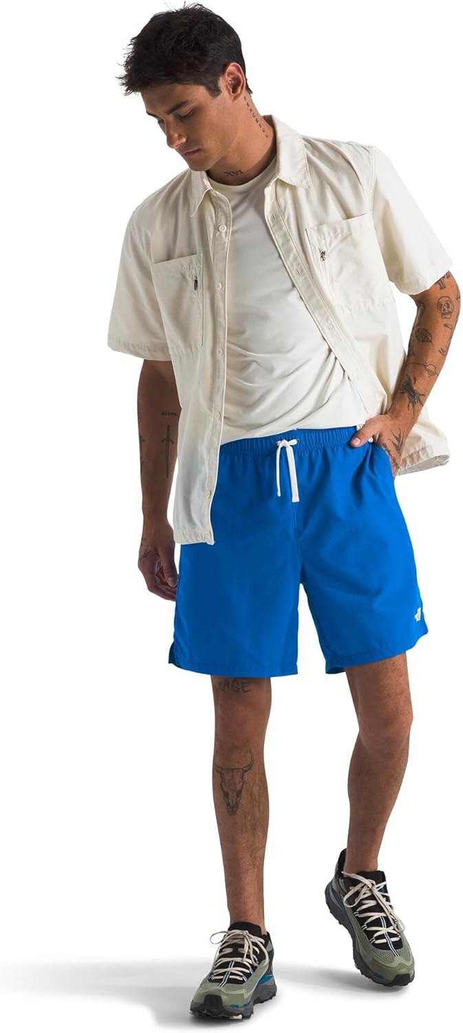 image:imageTHE NORTH FACE Mens Action Shorts 20 Lightweight amp Breathable Nylon Shorts With Flashdry Technology amp Adjustable DrawcordHero Blue