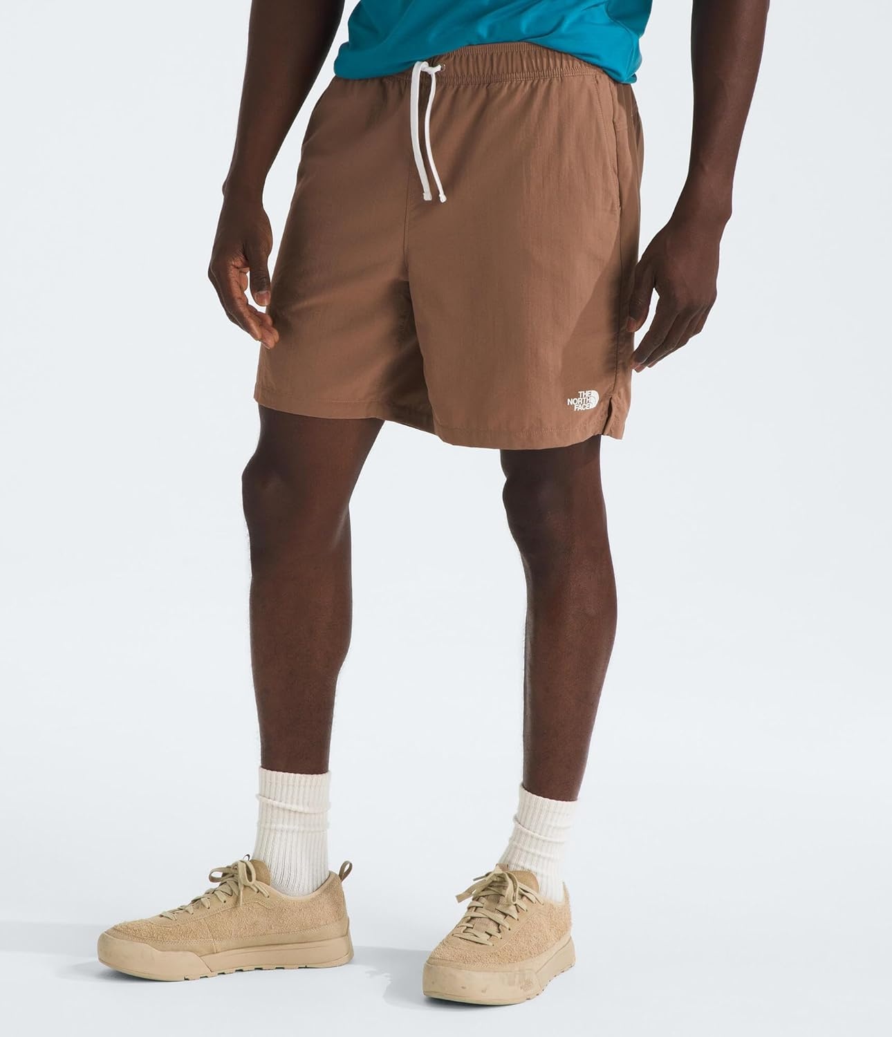 image:imageTHE NORTH FACE Mens Action Shorts 20 Lightweight amp Breathable Nylon Shorts With Flashdry Technology amp Adjustable DrawcordLatte
