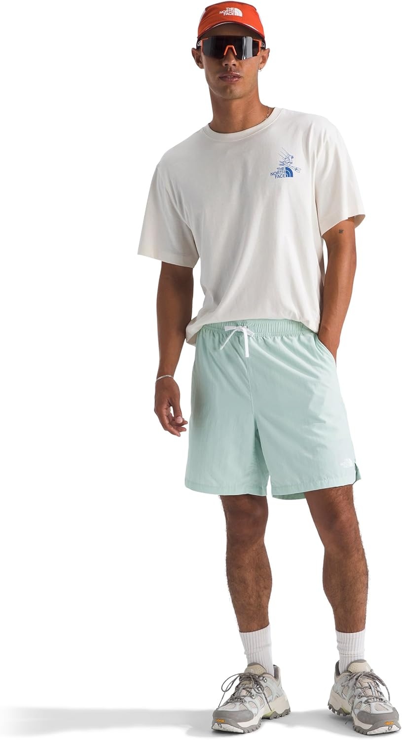 image:imageTHE NORTH FACE Mens Action Shorts 20 Lightweight amp Breathable Nylon Shorts With Flashdry Technology amp Adjustable DrawcordOpal Frost