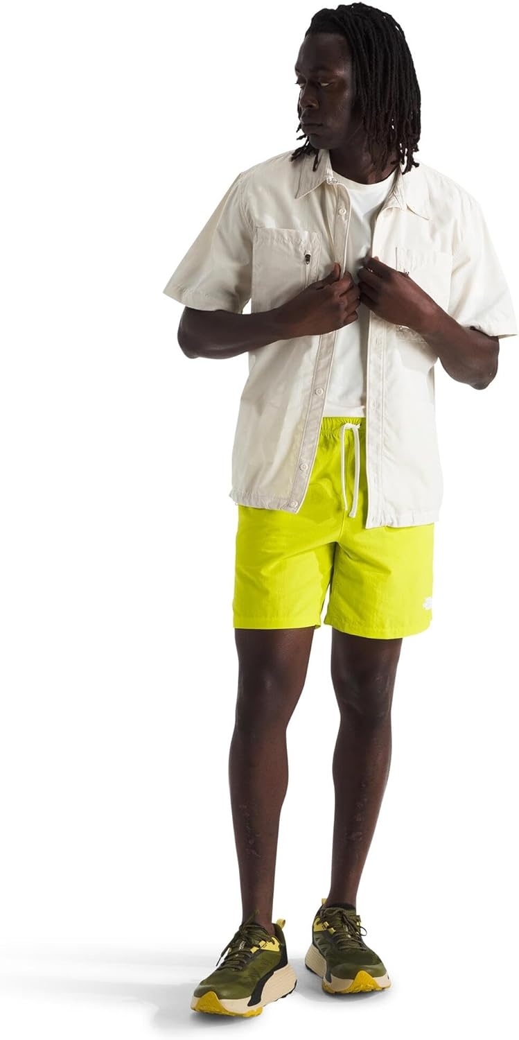 image:imageTHE NORTH FACE Mens Action Shorts 20 Lightweight amp Breathable Nylon Shorts With Flashdry Technology amp Adjustable DrawcordSulphur Spring Green