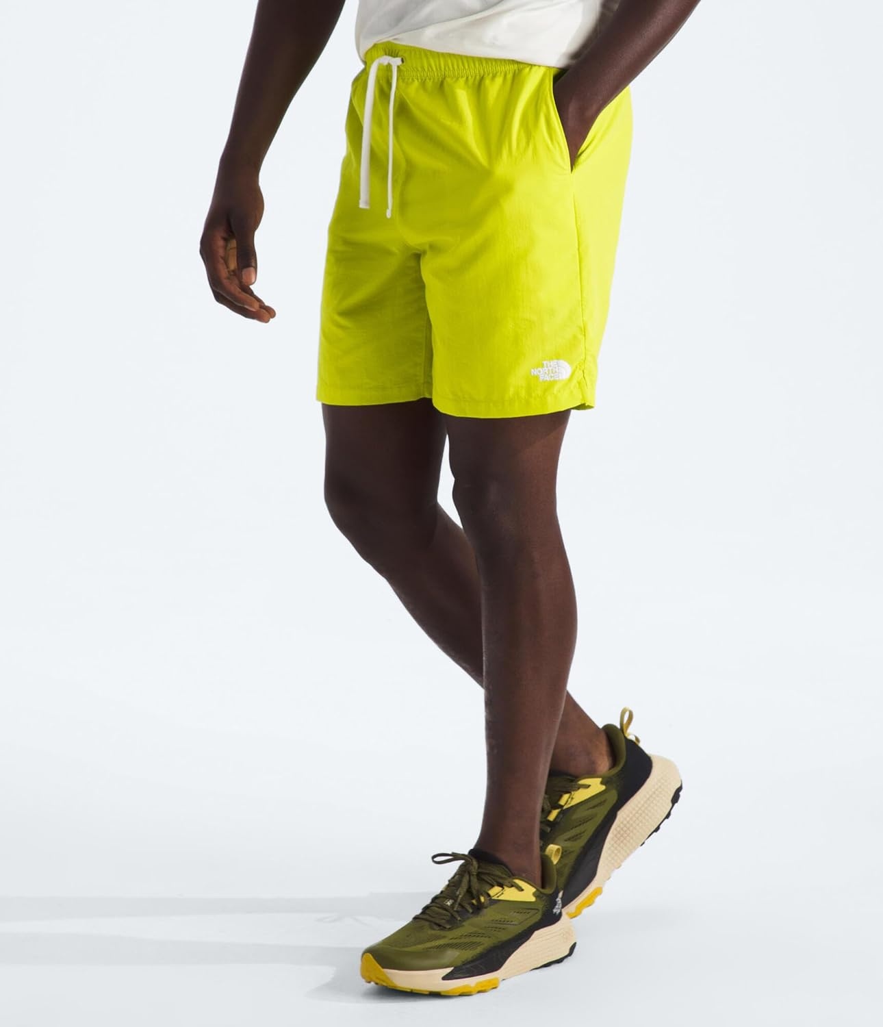 image:imageTHE NORTH FACE Mens Action Shorts 20 Lightweight amp Breathable Nylon Shorts With Flashdry Technology amp Adjustable DrawcordSulphur Spring Green