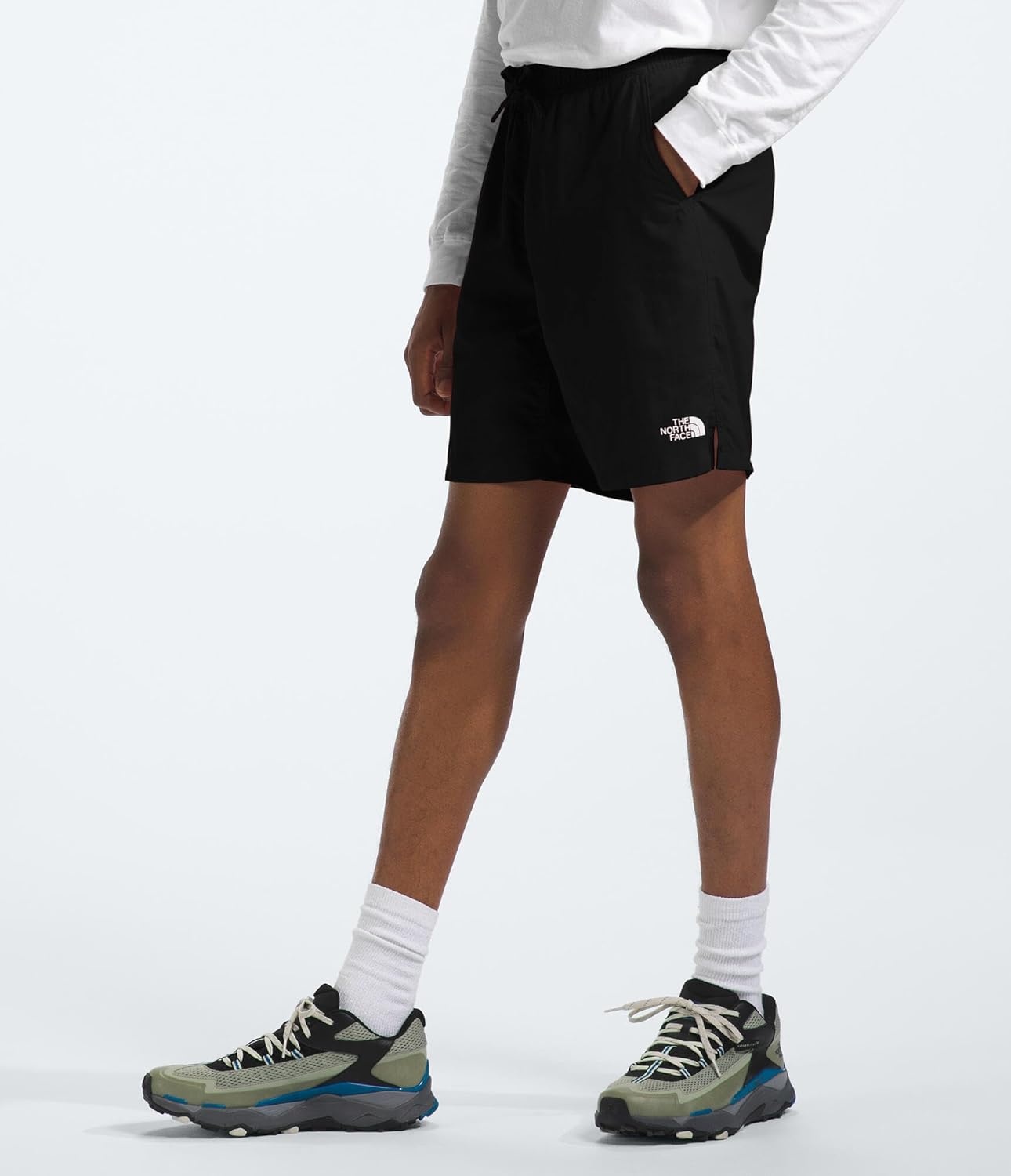 image:imageTHE NORTH FACE Mens Action Shorts 20 Lightweight amp Breathable Nylon Shorts With Flashdry Technology amp Adjustable DrawcordTnf Black