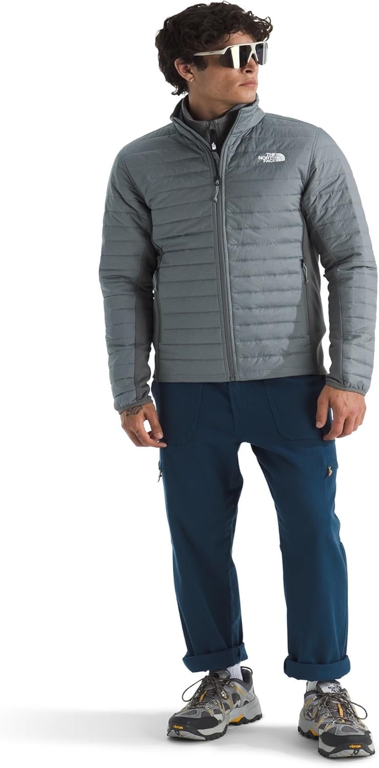 image:imageTHE NORTH FACE Mens Canyonlands Hybrid Jacket Water Resistant Top With Heatseeker Insulation Breathable Underarm PanelsTnf Medium Grey Heathernpf