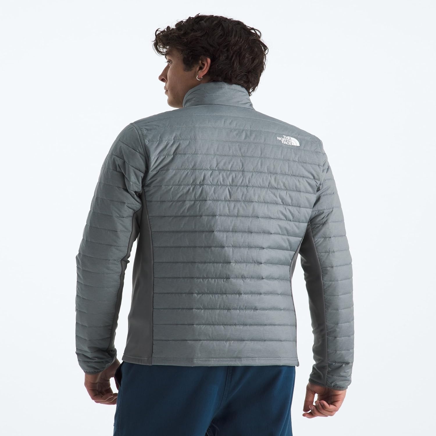 image:imageTHE NORTH FACE Mens Canyonlands Hybrid Jacket Water Resistant Top With Heatseeker Insulation Breathable Underarm PanelsTnf Medium Grey Heathernpf