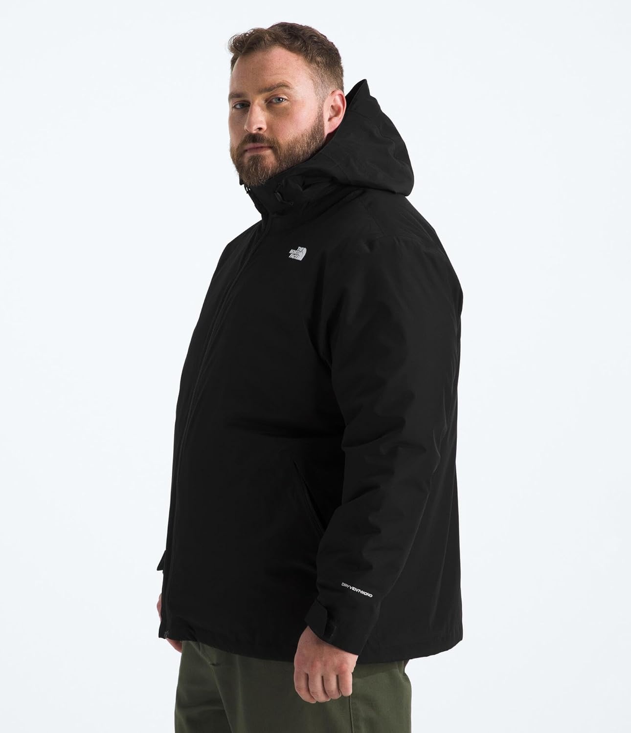 image:imageTHE NORTH FACE Mens Carto Mono Triclimate Hooded Jacket Standard amp Big Size Insulated Winter Coat Wind amp Water ResistantTnf Black