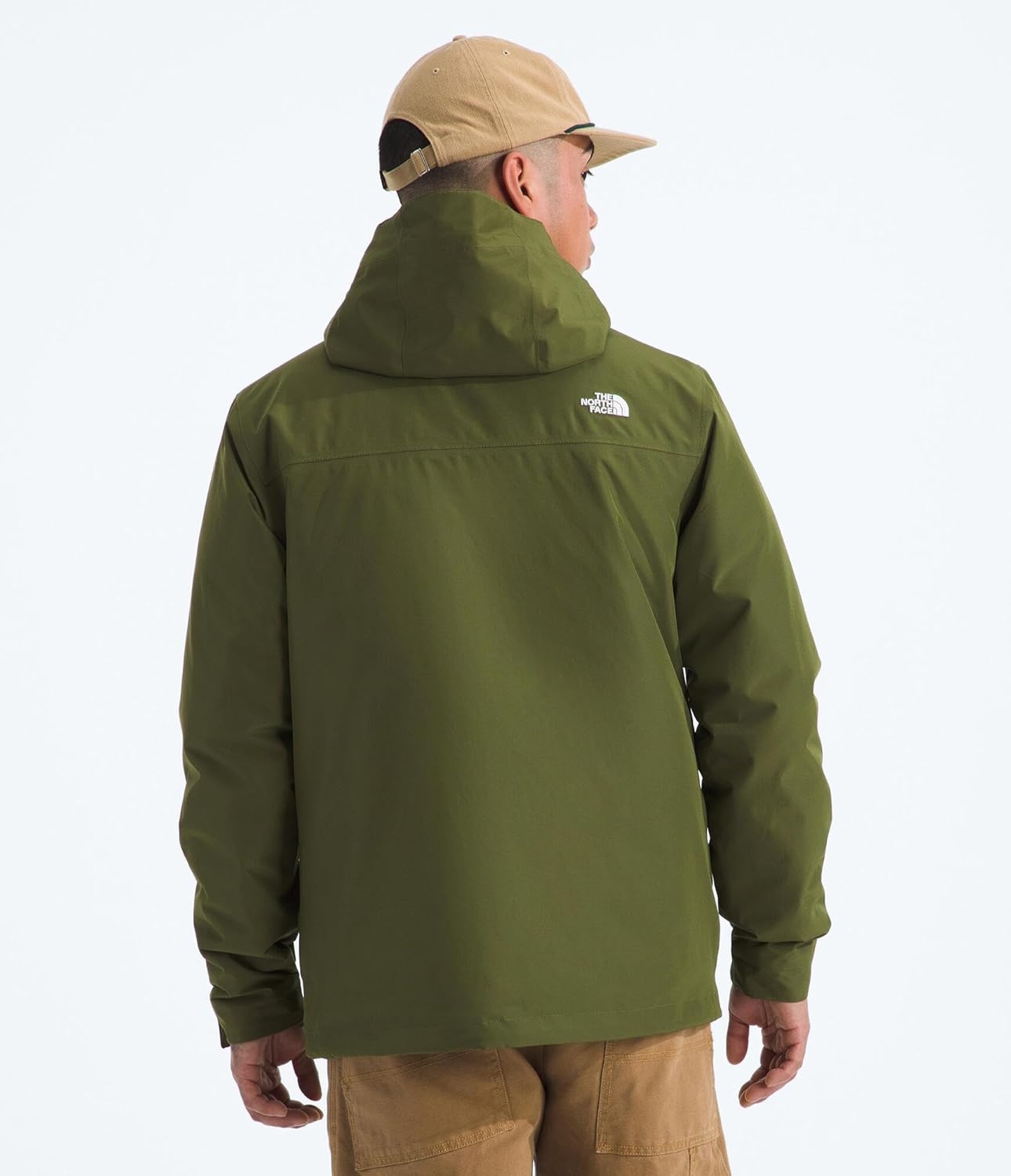 image:imageTHE NORTH FACE Mens Carto Mono Triclimate Hooded Jacket Standard amp Big Size Insulated Winter Coat Wind amp Water ResistantWoodland Green