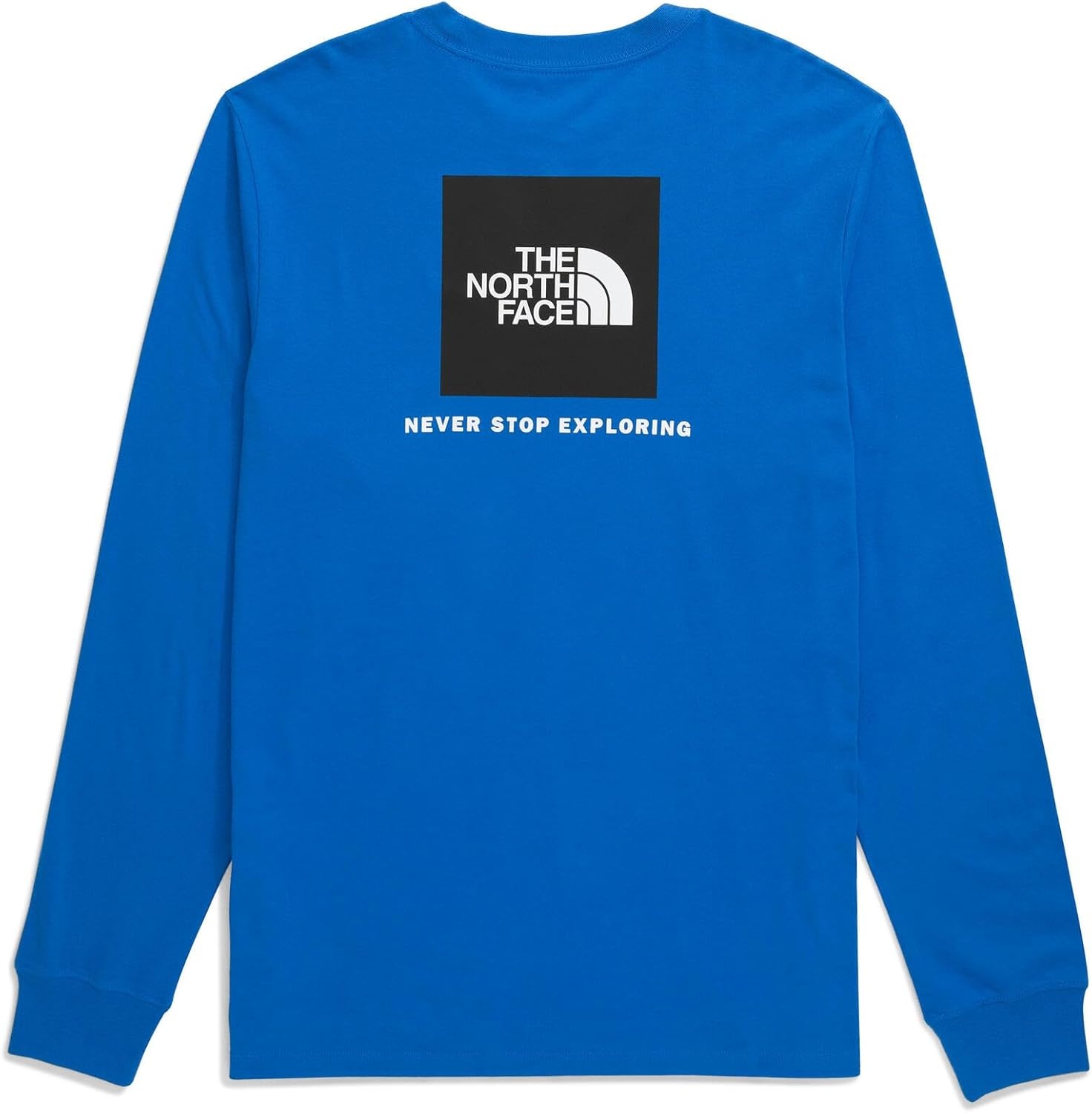 image:imageTHE NORTH FACE Mens Core Box Long Sleeve NSE Tee Tshirt With Ribbed Collar amp Cuffs for DurabilityHero Blue