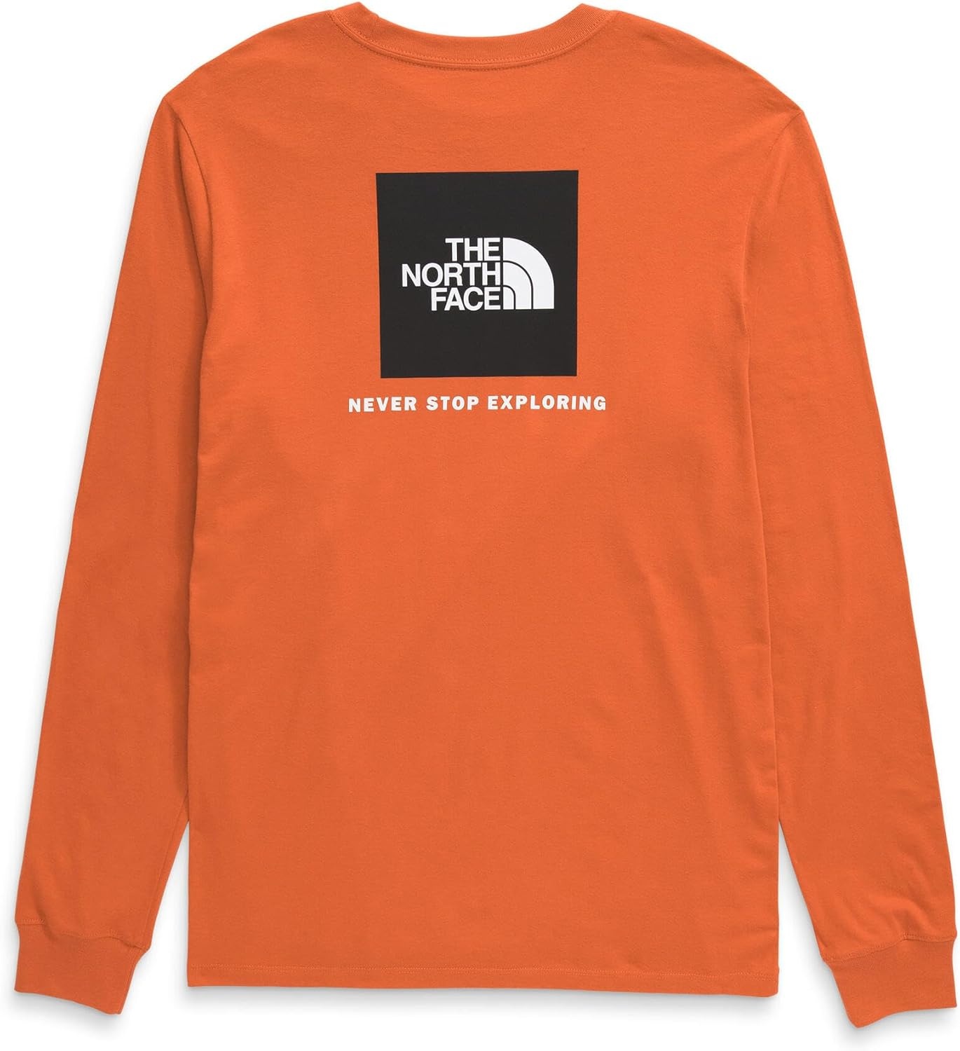image:imageTHE NORTH FACE Mens Core Box Long Sleeve NSE Tee Tshirt With Ribbed Collar amp Cuffs for DurabilityIron Bronze