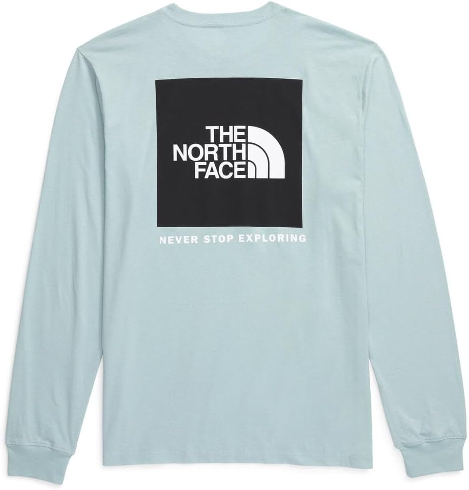 image:imageTHE NORTH FACE Mens Core Box Long Sleeve NSE Tee Tshirt With Ribbed Collar amp Cuffs for DurabilityMuted Pine