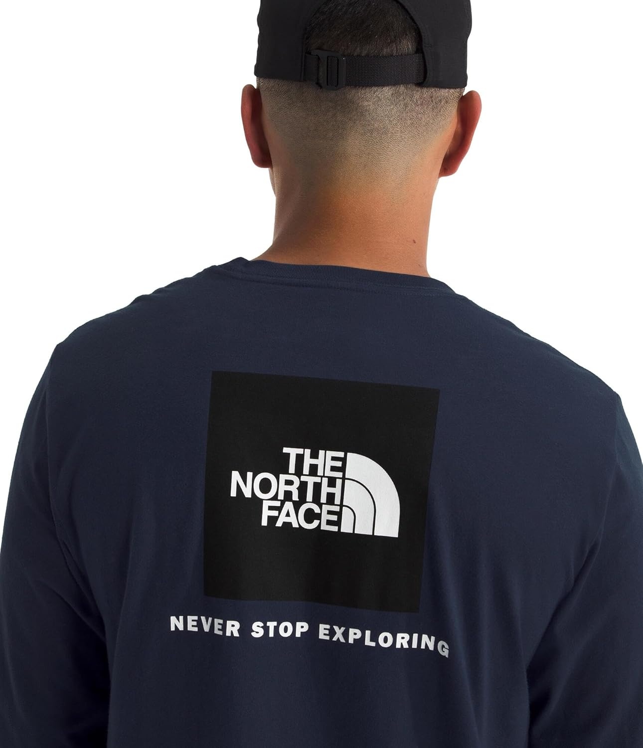 image:imageTHE NORTH FACE Mens Core Box Long Sleeve NSE Tee Tshirt With Ribbed Collar amp Cuffs for DurabilitySummit Navy