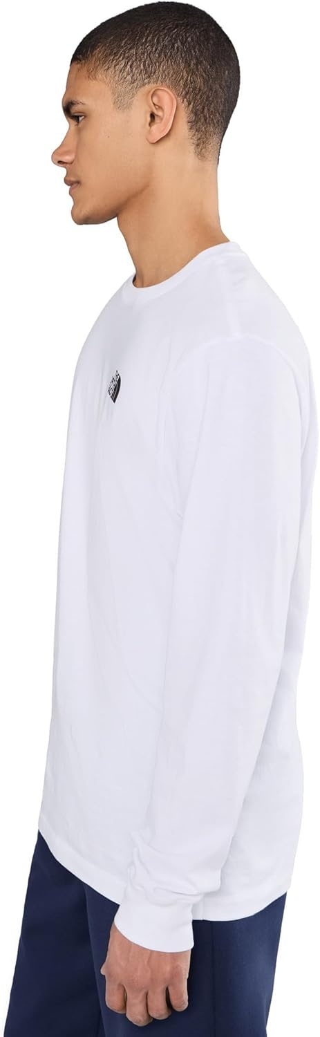 image:imageTHE NORTH FACE Mens Core Box Long Sleeve NSE Tee Tshirt With Ribbed Collar amp Cuffs for DurabilityTnf White