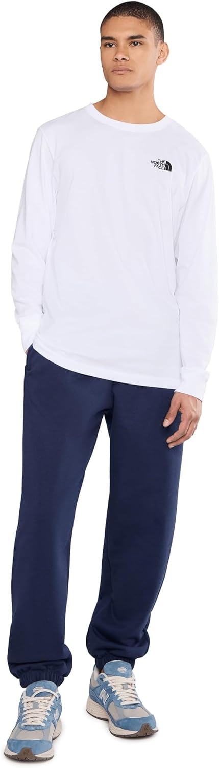 image:imageTHE NORTH FACE Mens Core Box Long Sleeve NSE Tee Tshirt With Ribbed Collar amp Cuffs for DurabilityTnf White