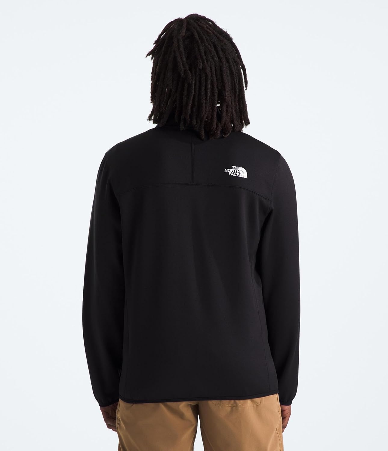 image:imageTHE NORTH FACE Mens Crest Full Zip Jacket Water Repellent Fleece Coat Double Layer Stand Collar amp Zip Hand PocketsTnf Black