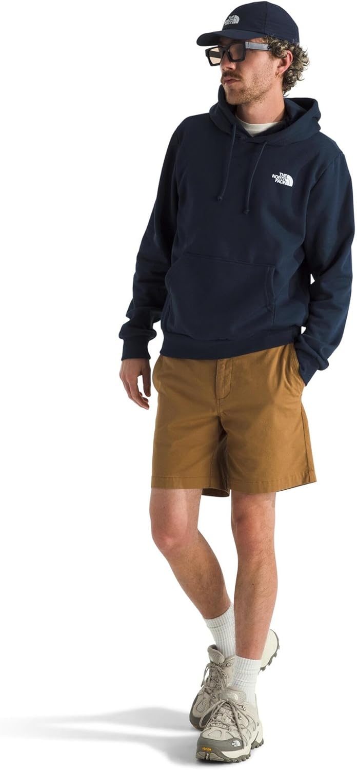 image:imageTHE NORTH FACE Mens Evolution Box NSE Hoodie Sweatshirt With 2 Piece Hood Adjustable Drawcord Kangaroo Hand PocketSummit Navy
