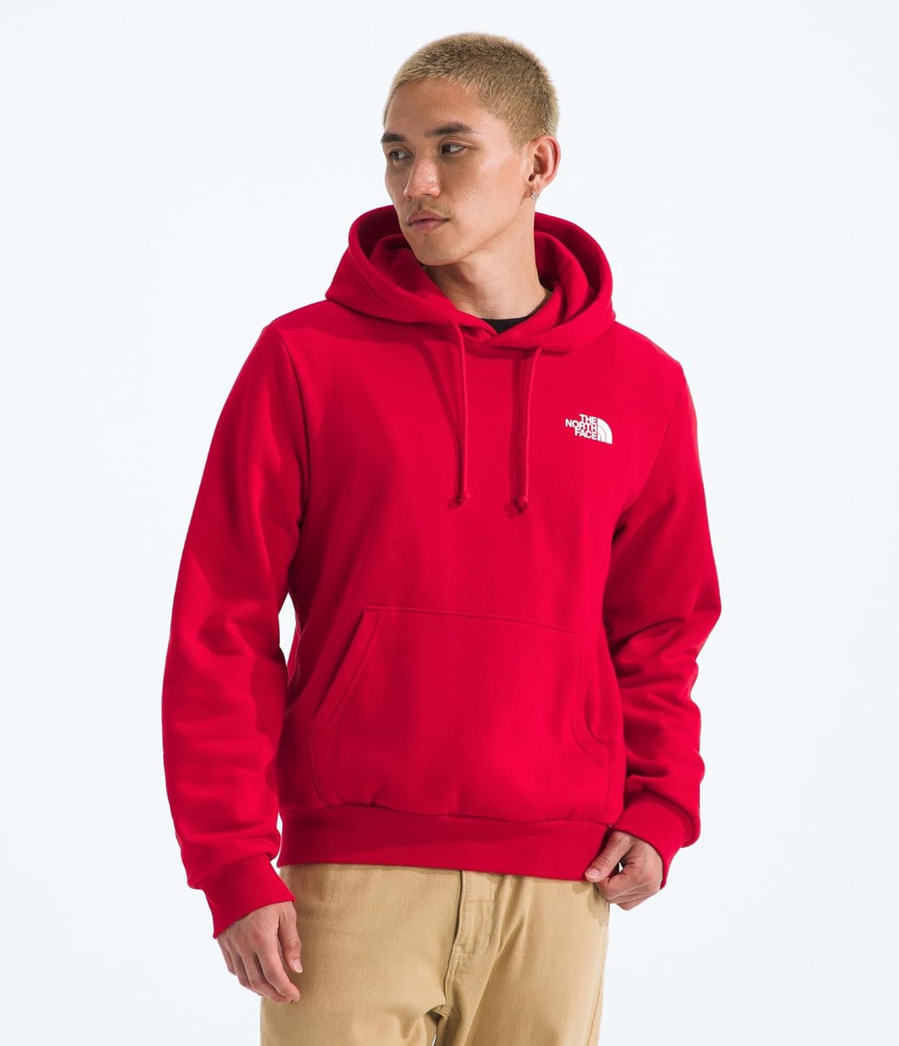 image:imageTHE NORTH FACE Mens Evolution Box NSE Hoodie Sweatshirt With 2 Piece Hood Adjustable Drawcord Kangaroo Hand PocketTnf Red