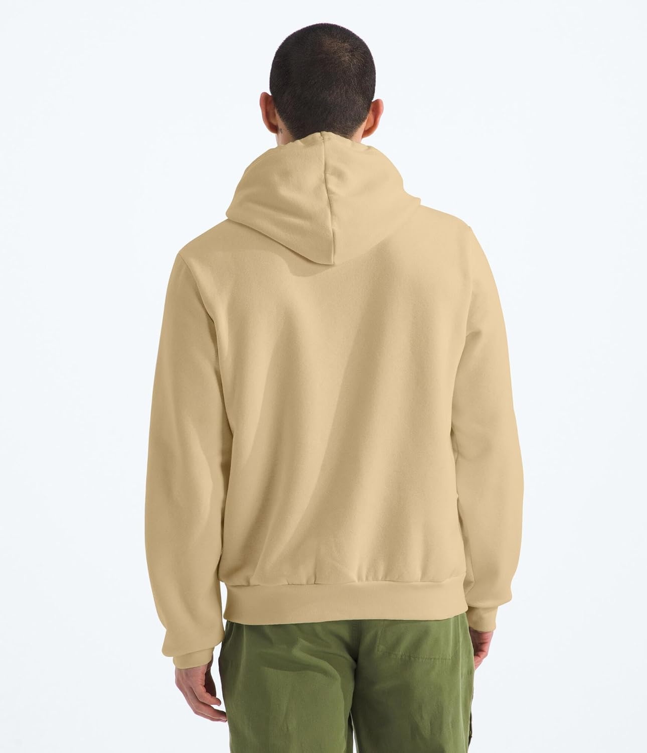 image:imageTHE NORTH FACE Mens Evolution Half Dome Hoodie Sweatshirt With 2 Piece Hood Adjustable Drawcord Kangaroo Hand PocketKhaki Stone