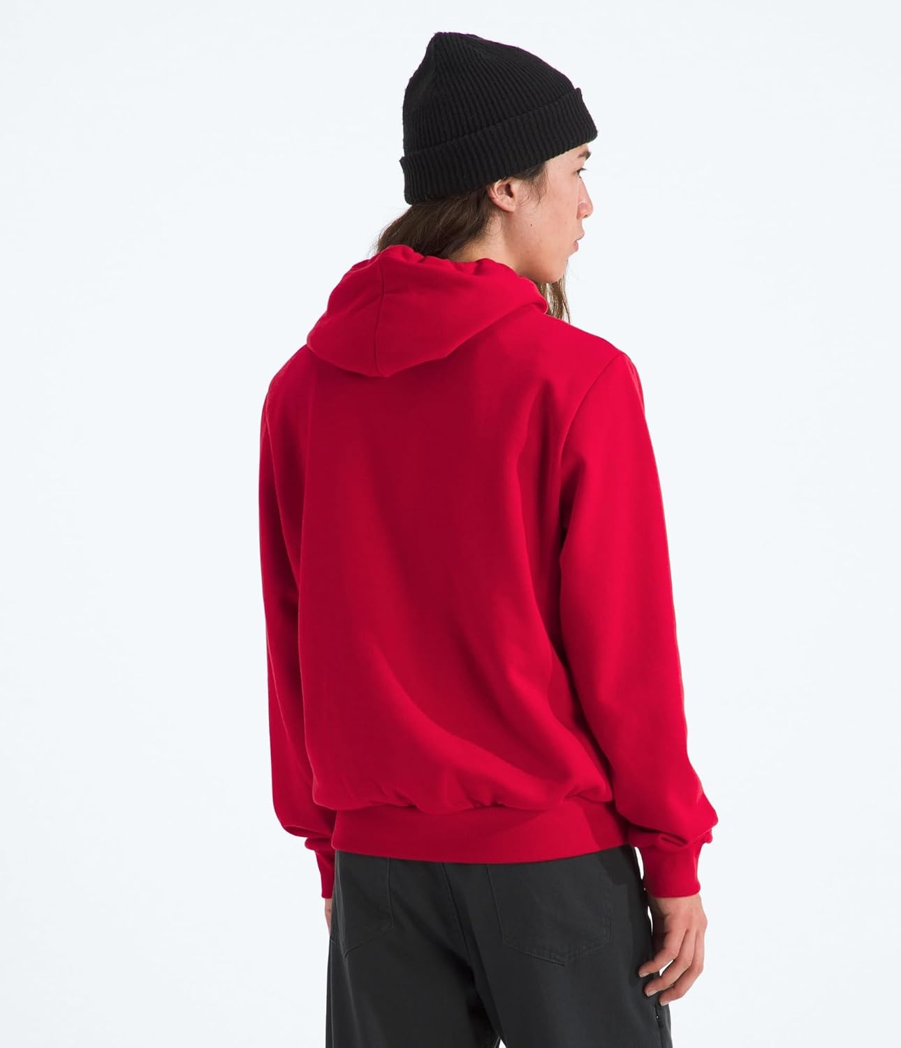 image:imageTHE NORTH FACE Mens Evolution Half Dome Hoodie Sweatshirt With 2 Piece Hood Adjustable Drawcord Kangaroo Hand PocketTnf Red