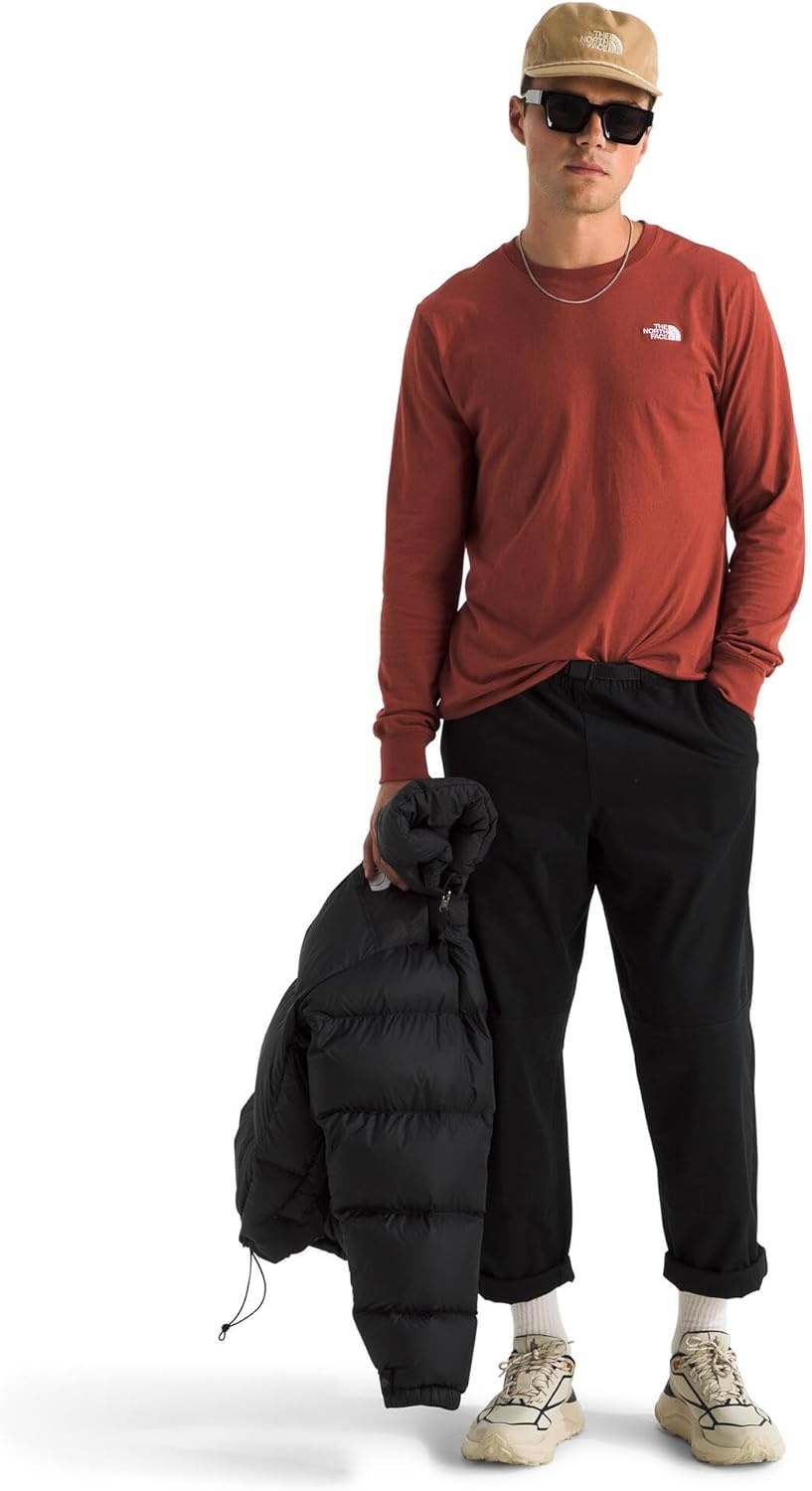image:imageTHE NORTH FACE Mens Evolution Simple Dome Longsleeve Tee Cotton Shirt With the Classic LogoIron Clay