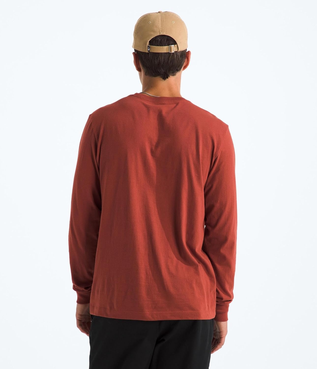 image:imageTHE NORTH FACE Mens Evolution Simple Dome Longsleeve Tee Cotton Shirt With the Classic LogoIron Clay