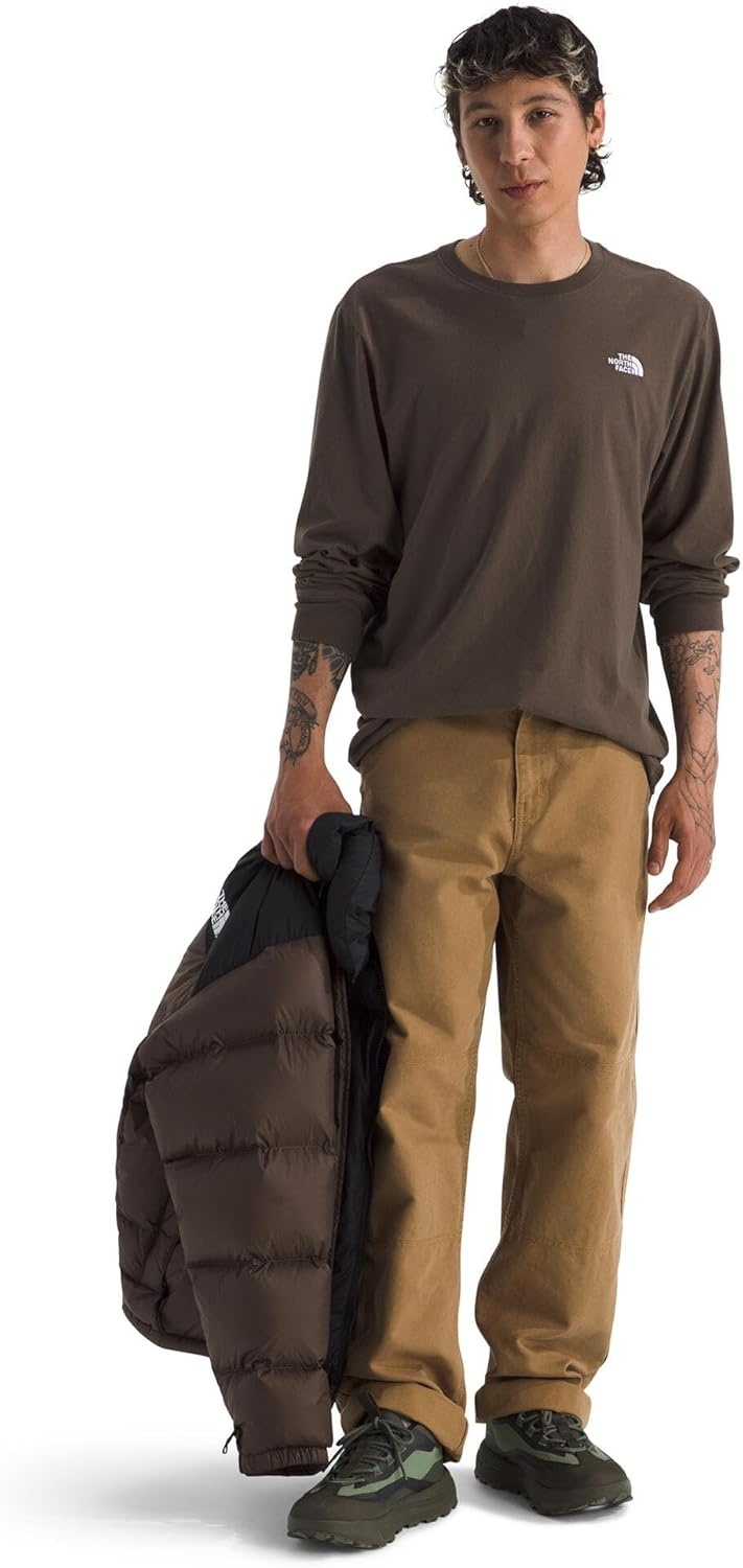image:imageTHE NORTH FACE Mens Evolution Simple Dome Longsleeve Tee Cotton Shirt With the Classic LogoSmokey Brown